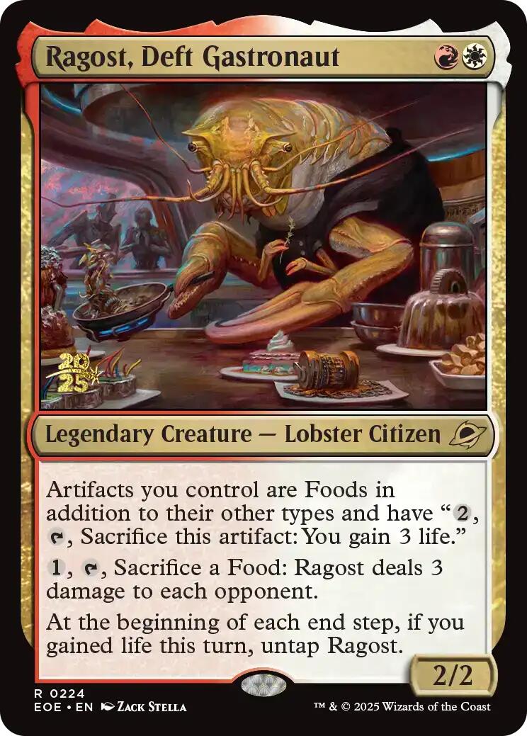 Ragost, Deft Gastronaut [Edge of Eternities Prerelease Promos] MTG Single Magic: The Gathering | Red Claw Gaming