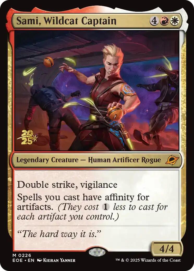 Sami, Wildcat Captain [Edge of Eternities Prerelease Promos] MTG Single Magic: The Gathering | Red Claw Gaming