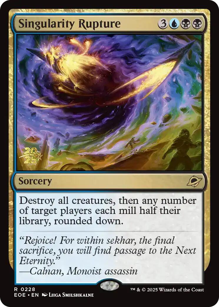 Singularity Rupture [Edge of Eternities Prerelease Promos] MTG Single Magic: The Gathering | Red Claw Gaming
