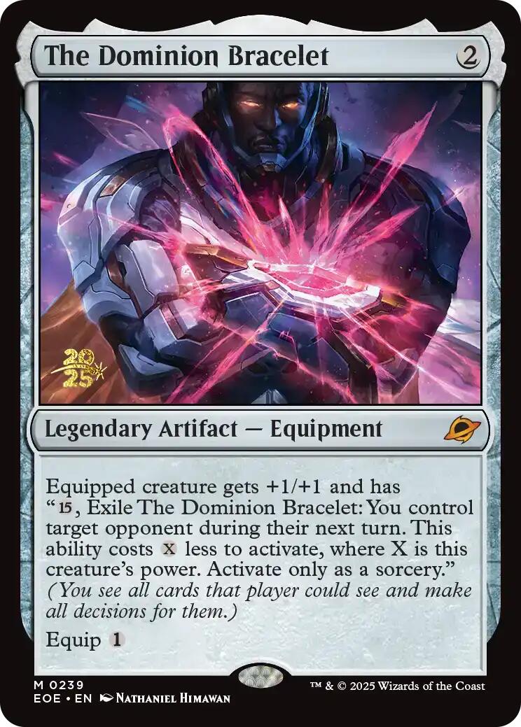 The Dominion Bracelet [Edge of Eternities Prerelease Promos] MTG Single Magic: The Gathering | Red Claw Gaming