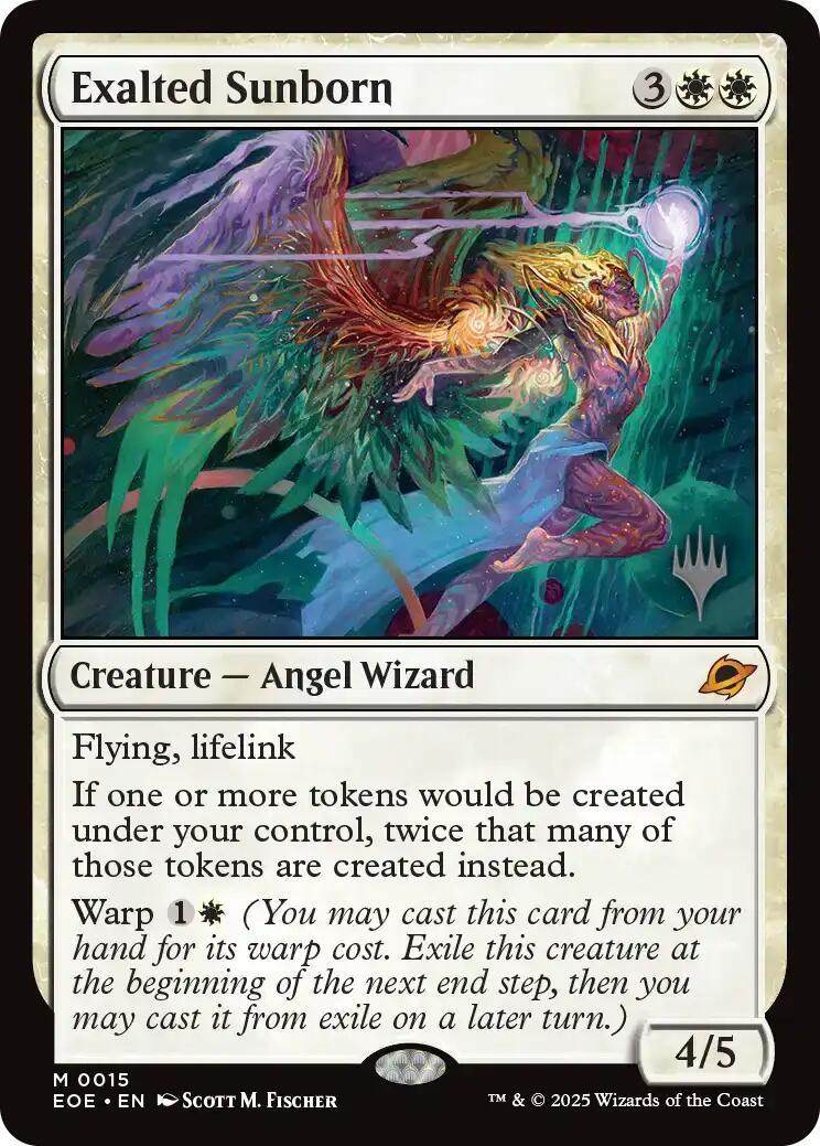 Exalted Sunborn [Edge of Eternities Promo Pack] MTG Single Magic: The Gathering | Red Claw Gaming