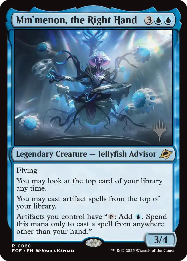 Mm'menon, the Right Hand [Edge of Eternities Promo Pack] MTG Single Magic: The Gathering | Red Claw Gaming