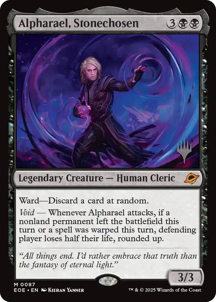 Alpharael, Stonechosen [Edge of Eternities Promo Pack] MTG Single Magic: The Gathering | Red Claw Gaming