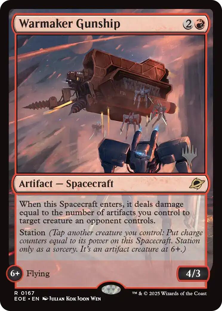 Warmaker Gunship [Edge of Eternities Promo Pack] MTG Single Magic: The Gathering | Red Claw Gaming