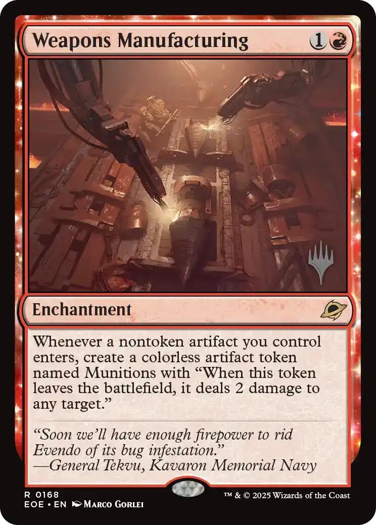 Weapons Manufacturing [Edge of Eternities Promo Pack] MTG Single Magic: The Gathering | Red Claw Gaming