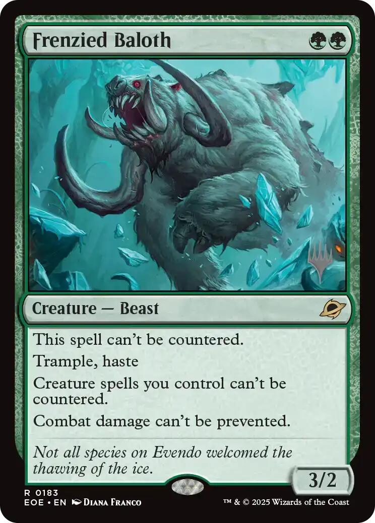 Frenzied Baloth [Edge of Eternities Promo Pack] MTG Single Magic: The Gathering | Red Claw Gaming