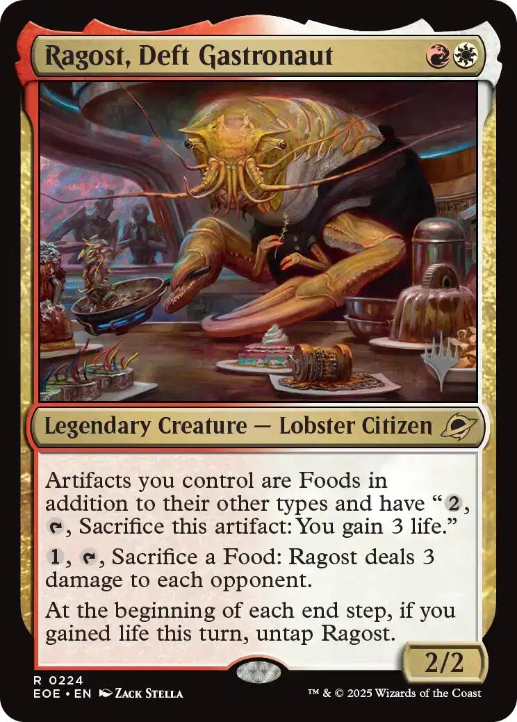 Ragost, Deft Gastronaut [Edge of Eternities Promo Pack] MTG Single Magic: The Gathering | Red Claw Gaming