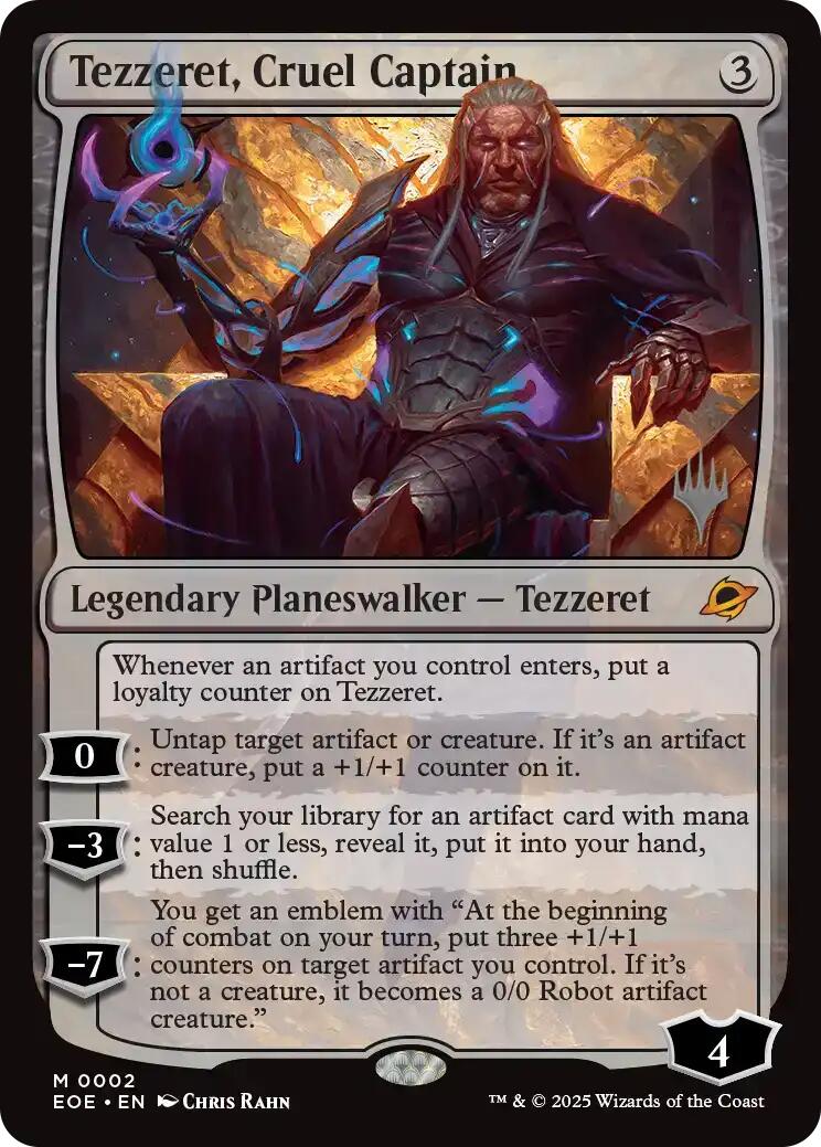 Tezzeret, Cruel Captain (Promo Pack) [Edge of Eternities Promo Pack] MTG Single Magic: The Gathering | Red Claw Gaming