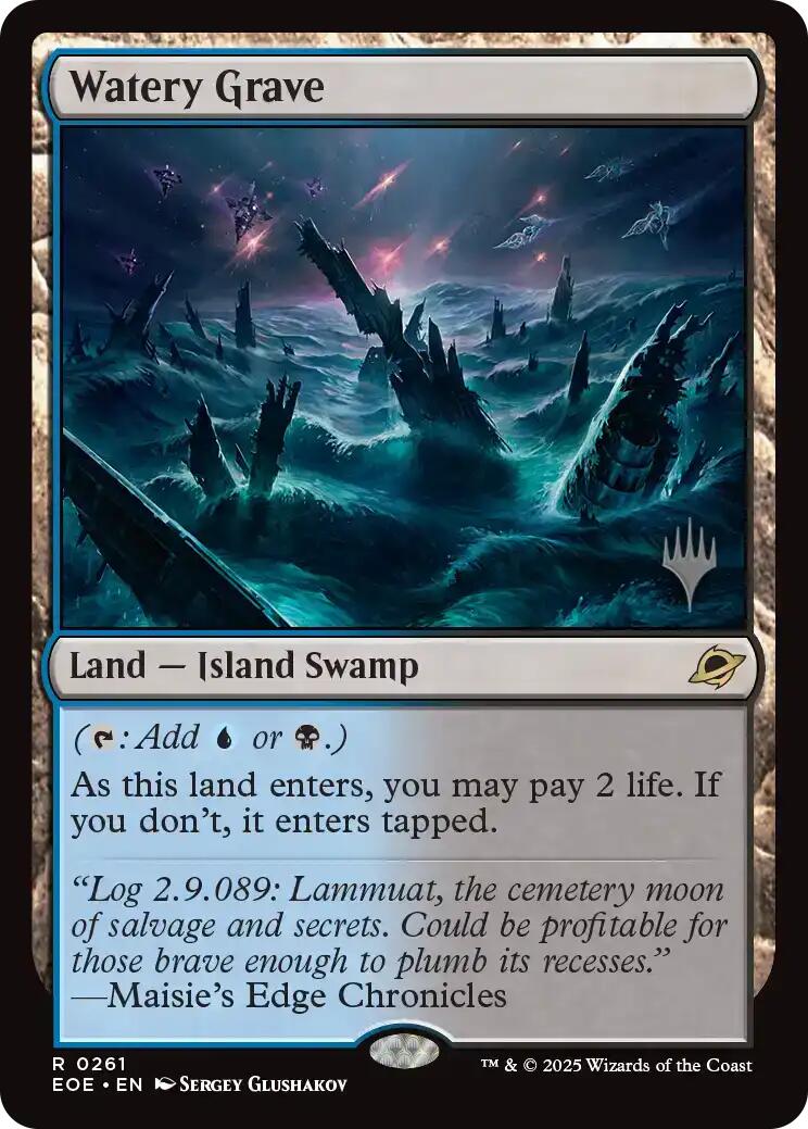 Watery Grave (Promo Pack) [Edge of Eternities Promo Pack] MTG Single Magic: The Gathering | Red Claw Gaming