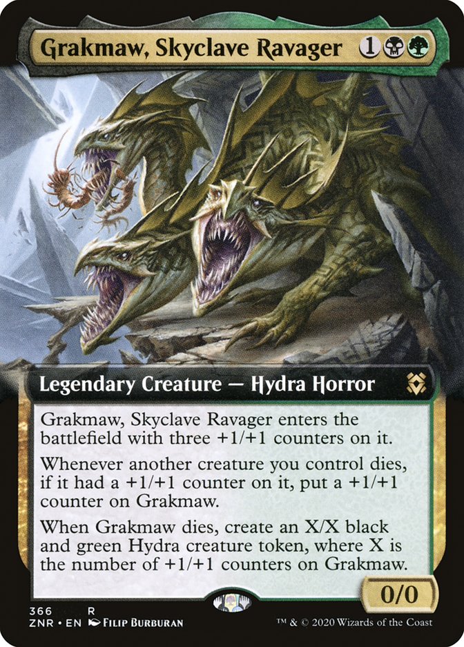 Grakmaw, Skyclave Ravager (Extended Art) [Zendikar Rising] MTG Single Magic: The Gathering | Red Claw Gaming