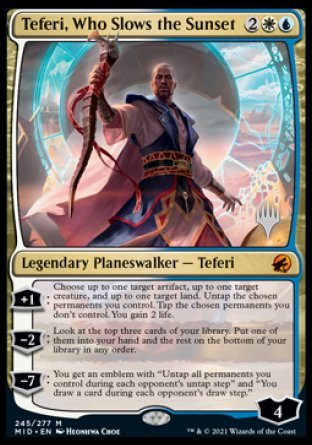 Teferi, Who Slows the Sunset (Promo Pack) [Innistrad: Midnight Hunt Promos] MTG Single Magic: The Gathering | Red Claw Gaming