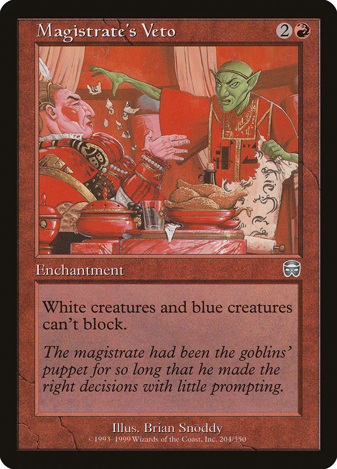 Magistrate's Veto [Mercadian Masques] MTG Single Magic: The Gathering | Red Claw Gaming