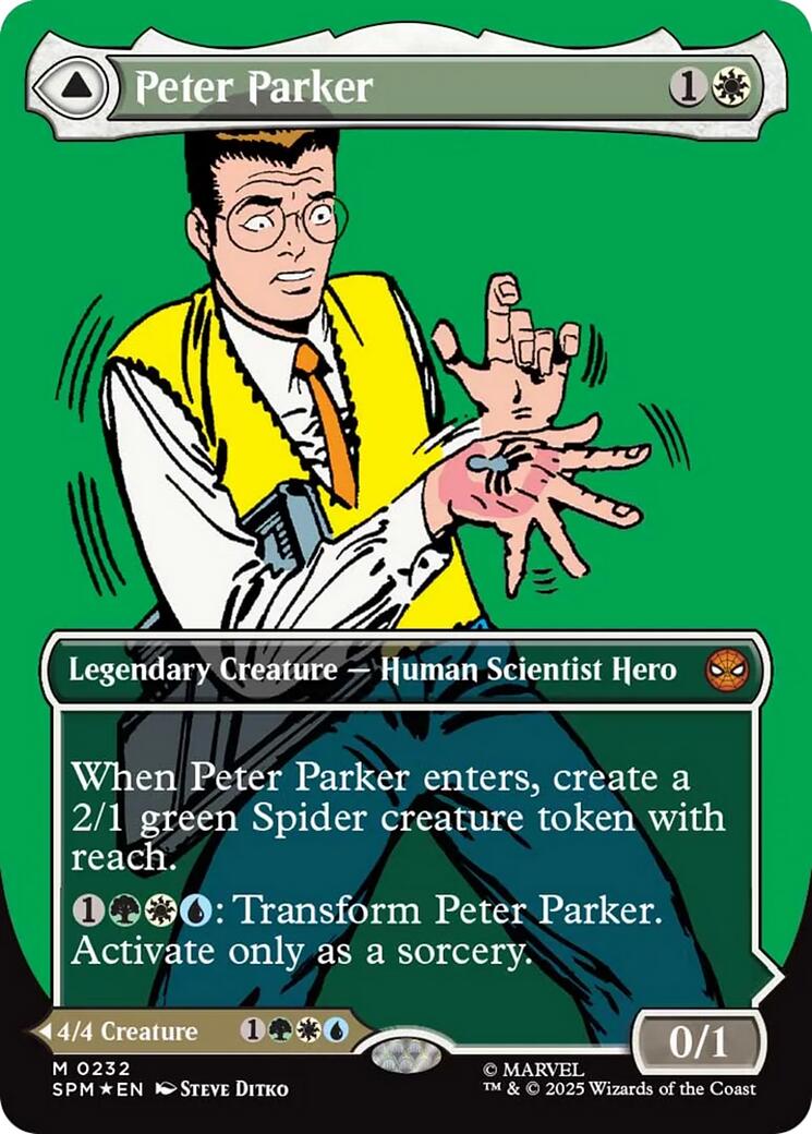 Peter Parker (Showcase) [Marvel's Spider-Man] MTG Single Magic: The Gathering | Red Claw Gaming