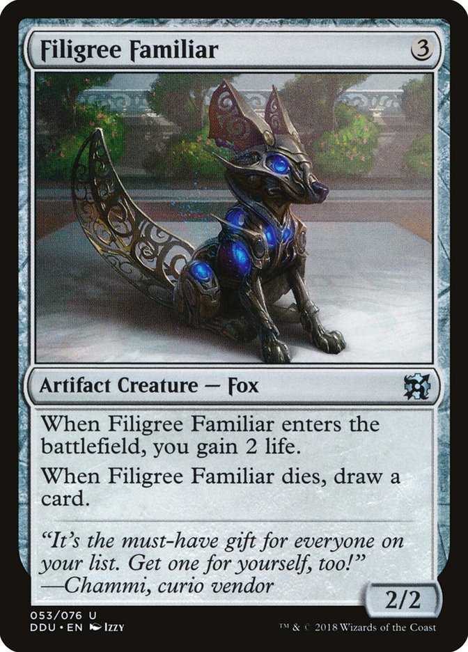 Filigree Familiar [Duel Decks: Elves vs. Inventors] MTG Single Magic: The Gathering | Red Claw Gaming