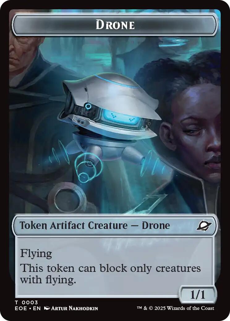 Drone // Lander (0006) Doubled-Sided Token [Edge of Eternities Tokens] MTG Single Magic: The Gathering | Red Claw Gaming
