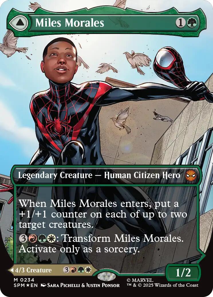 Miles Morales (0234) (Borderless) [Marvel's Spider-Man] MTG Single Magic: The Gathering | Red Claw Gaming