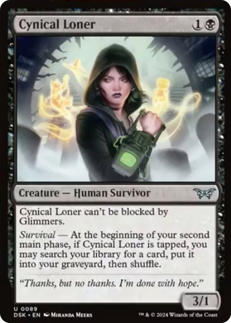 Cynical Loner [Duskmourn: House of Horror] MTG Single Magic: The Gathering | Red Claw Gaming