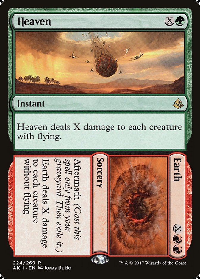 Heaven // Earth [Amonkhet] MTG Single Magic: The Gathering | Red Claw Gaming