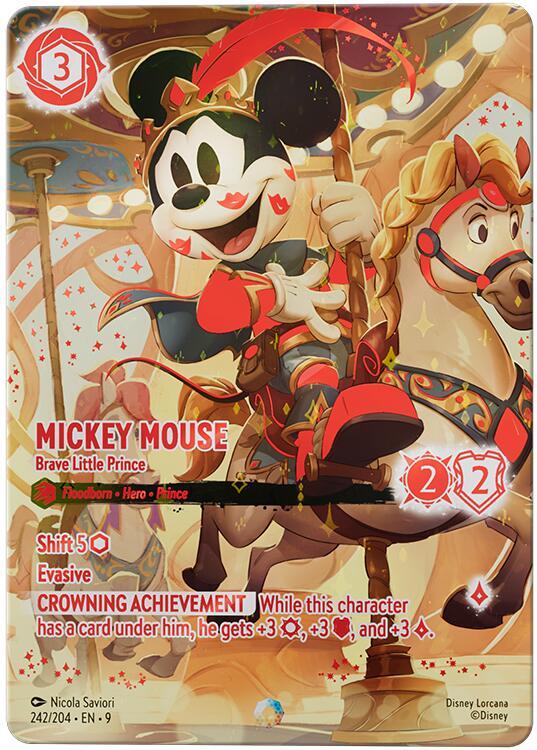Mickey Mouse - Brave Little Prince (Iconic) (242/204) [Fabled] Lorcana Single Disney | Red Claw Gaming