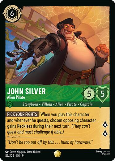 John Silver - Alien Pirate (89/204) [Fabled] Lorcana Single Disney | Red Claw Gaming