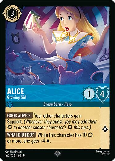 Alice - Growing Girl (160/204) [Fabled] Lorcana Single Disney | Red Claw Gaming