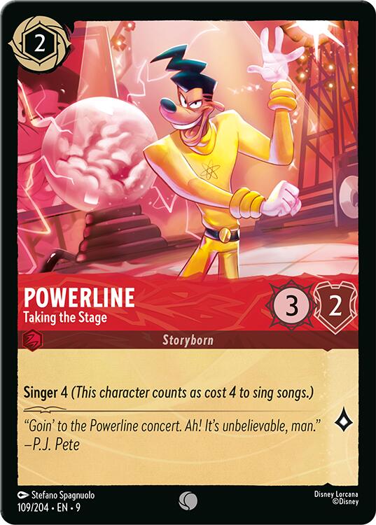 Powerline - Taking the Stage (109/204) [Fabled] Lorcana Single Disney | Red Claw Gaming
