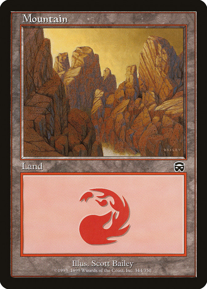 Mountain (344) [Mercadian Masques] MTG Single Magic: The Gathering | Red Claw Gaming