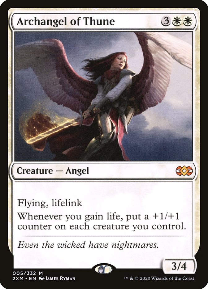 Archangel of Thune [Double Masters] MTG Single Magic: The Gathering | Red Claw Gaming
