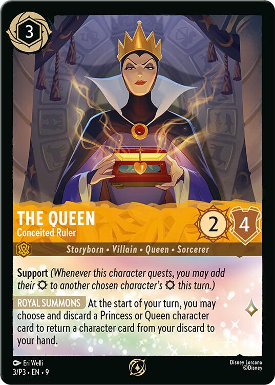 The Queen - Conceited Ruler (3/P3) [Promo Cards] Lorcana Single Disney | Red Claw Gaming