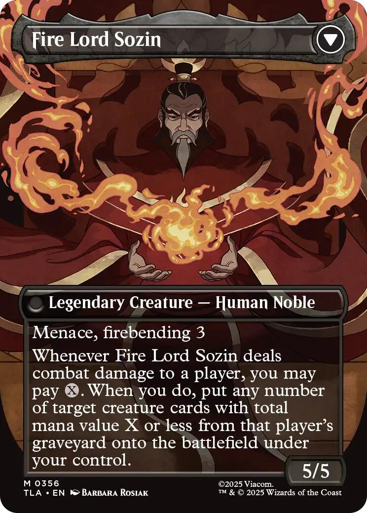 The Rise of Sozin (Borderless) [Avatar: The Last Airbender] MTG Single Magic: The Gathering | Red Claw Gaming