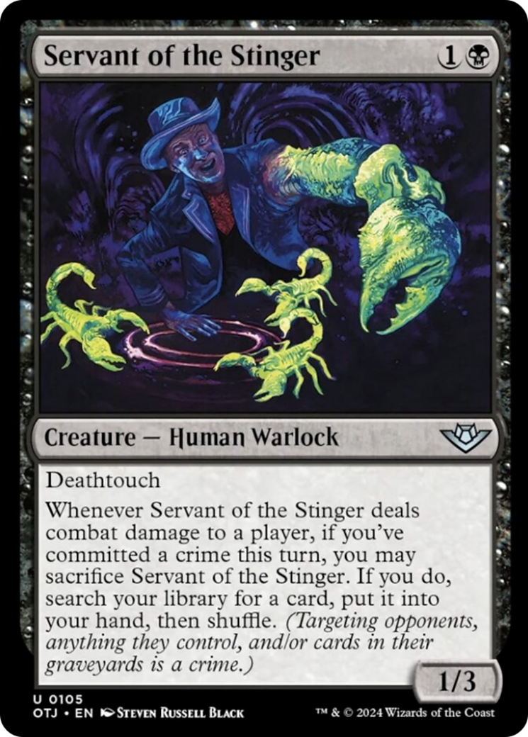 Servant of the Stinger [Outlaws of Thunder Junction] MTG Single Magic: The Gathering | Red Claw Gaming