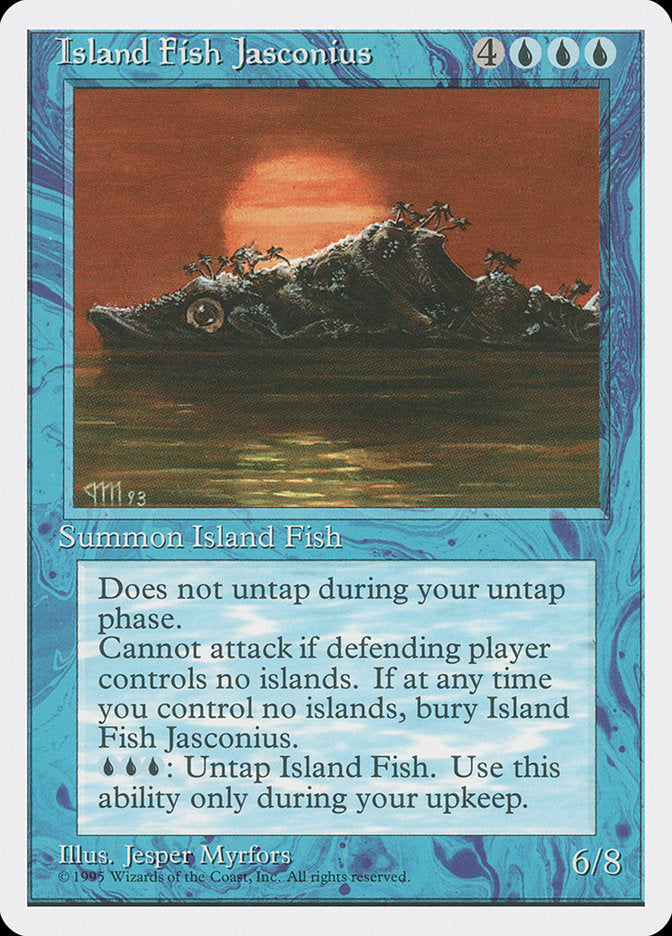 Island Fish Jasconius [Fourth Edition] MTG Single Magic: The Gathering | Red Claw Gaming