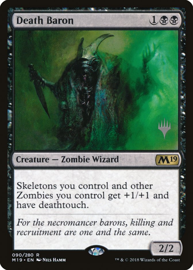 Death Baron (Promo Pack) [Core Set 2019 Promos] MTG Single Magic: The Gathering | Red Claw Gaming
