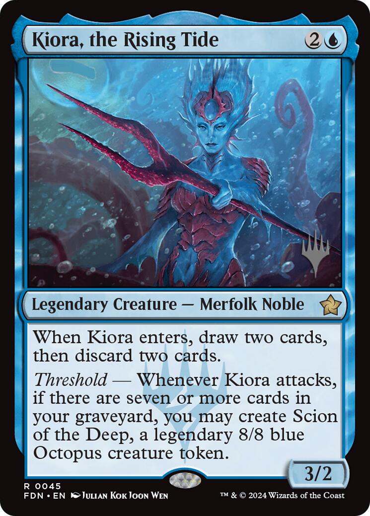 Kiora, the Rising Tide [Edge of Eternities Promo Pack] MTG Single Magic: The Gathering | Red Claw Gaming