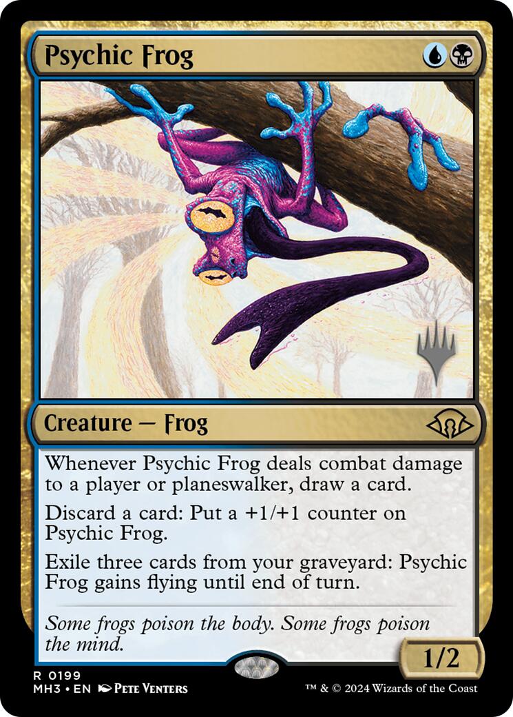 Psychic Frog [Edge of Eternities Promo Pack] MTG Single Magic: The Gathering | Red Claw Gaming