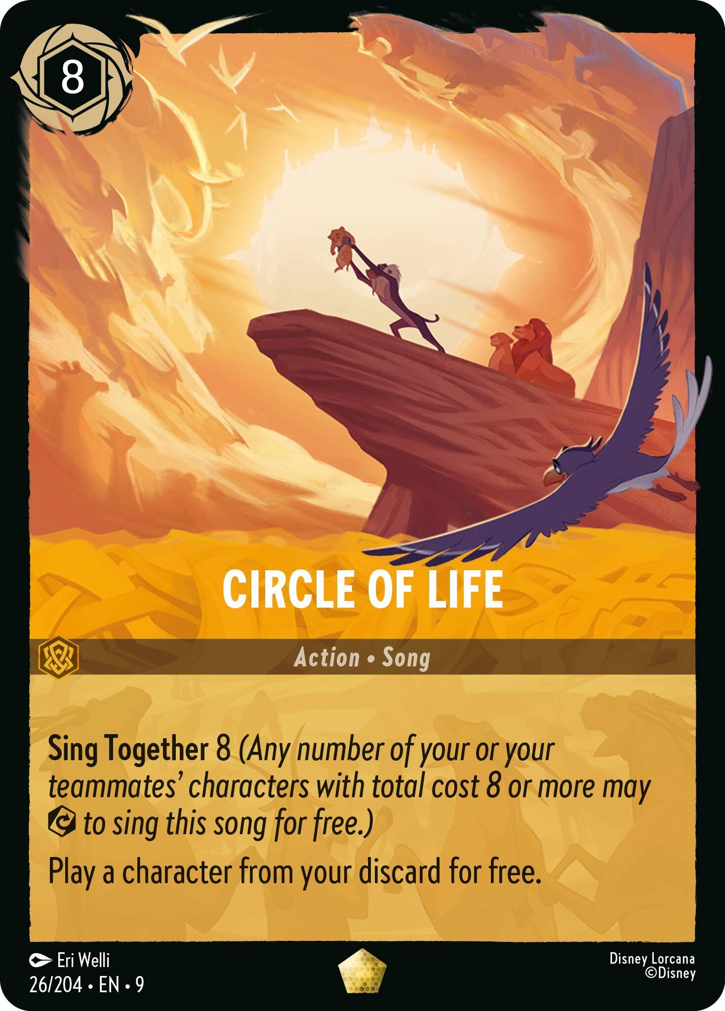 Circle of Life (26/204) [Fabled] Lorcana Single Disney | Red Claw Gaming