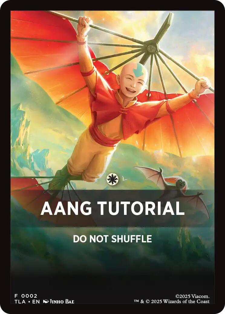 Aang Tutorial Theme Card [Avatar: The Last Airbender Tokens] MTG Single Magic: The Gathering | Red Claw Gaming