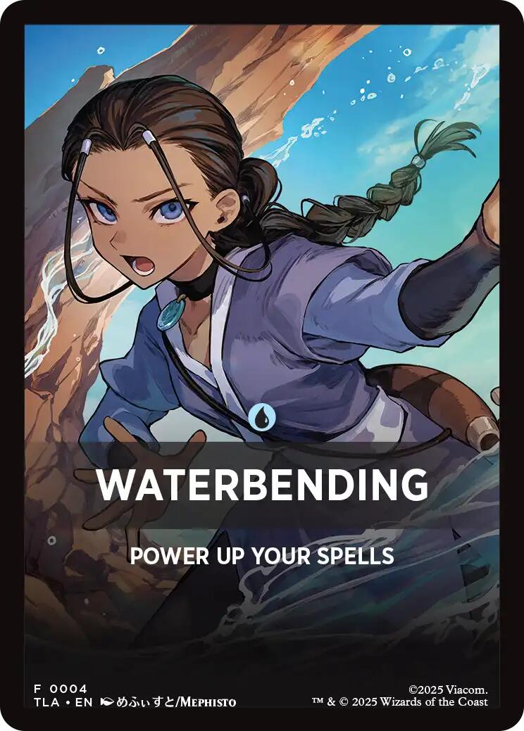 Waterbending Theme Card [Avatar: The Last Airbender Tokens] | Red Claw Gaming