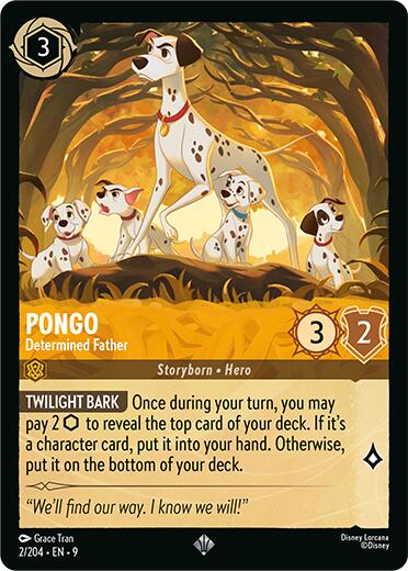 Pongo - Determined Father (2/204) [Fabled] Lorcana Single Disney | Red Claw Gaming