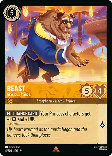 Beast - Gracious Prince (4/204) [Fabled] Lorcana Single Disney | Red Claw Gaming