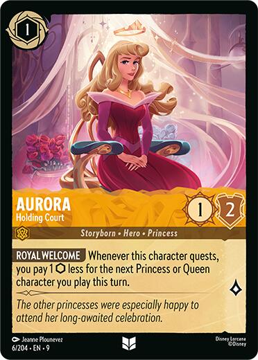 Aurora - Holding Court (6/204) [Fabled] Lorcana Single Disney | Red Claw Gaming