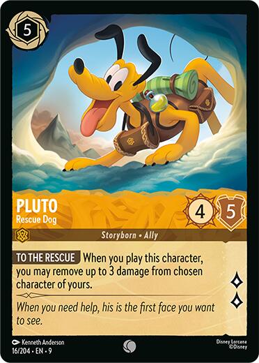 Pluto - Rescue Dog (16/204) [Fabled] Lorcana Single Disney | Red Claw Gaming