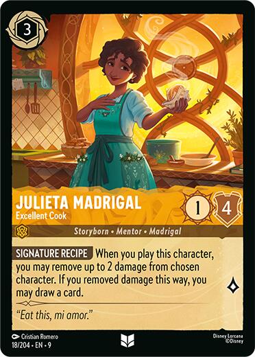 Julieta Madrigal - Excellent Cook (18/204) [Fabled] Lorcana Single Disney | Red Claw Gaming