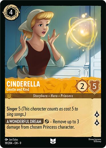 Cinderella - Gentle and Kind (19/204) [Fabled] Lorcana Single Disney | Red Claw Gaming