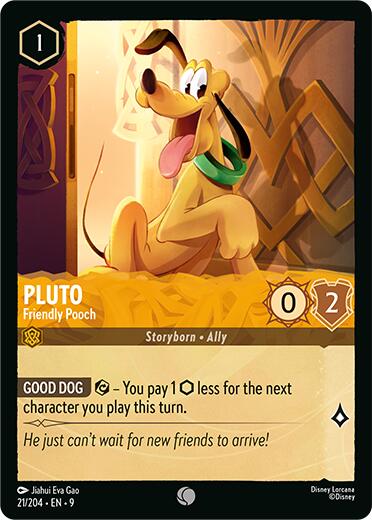 Pluto - Friendly Pooch (21/204) [Fabled] Lorcana Single Disney | Red Claw Gaming