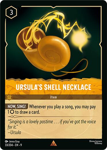 Ursula's Shell Necklace (33/204) [Fabled] Lorcana Single Disney | Red Claw Gaming