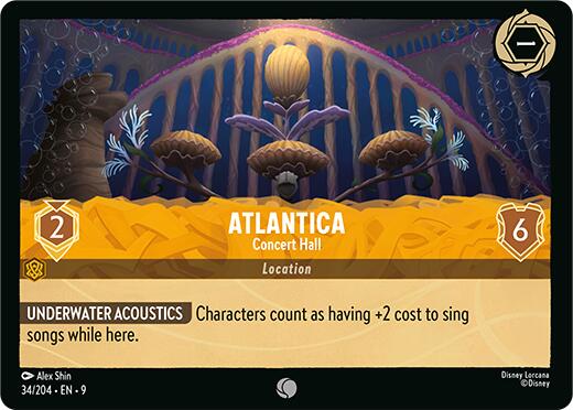 Atlantica - Concert Hall (34/204) [Fabled] Lorcana Single Disney | Red Claw Gaming