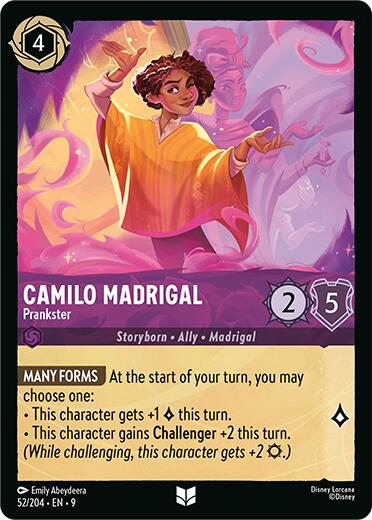 Camilo Madrigal - Prankster (52/204) [Fabled] Lorcana Single Disney | Red Claw Gaming
