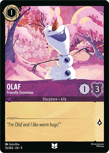Olaf - Friendly Snowman (55/204) [Fabled] Lorcana Single Disney | Red Claw Gaming