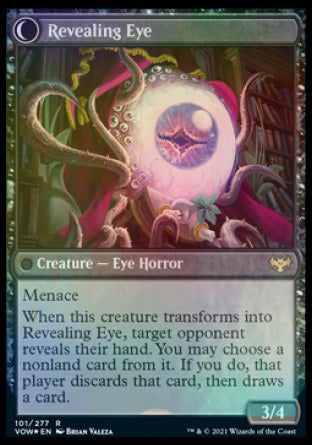 Concealing Curtains // Revealing Eye [Innistrad: Crimson Vow Prerelease Promos] MTG Single Magic: The Gathering | Red Claw Gaming